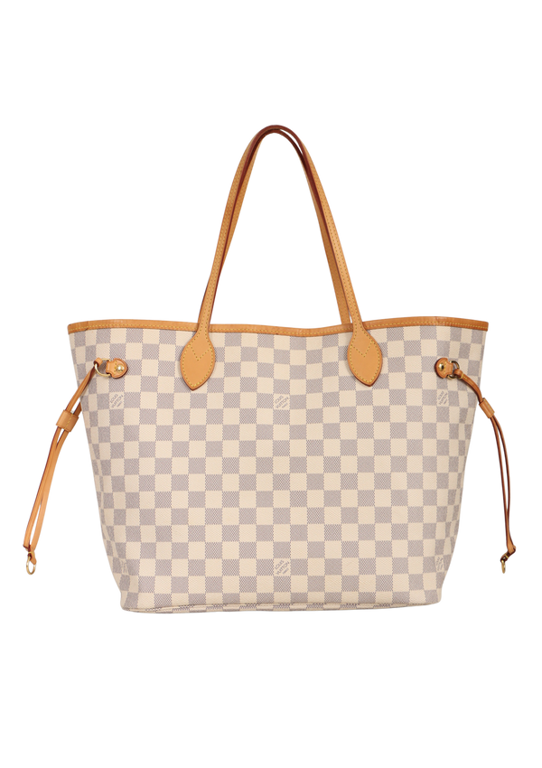 DAMIER AZUR NEVERFULL MM W/POUCH