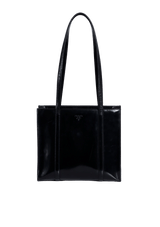 PATENT LEATHER TOTE BAG