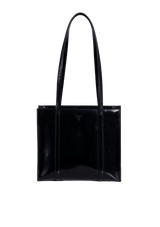 PATENT LEATHER TOTE BAG