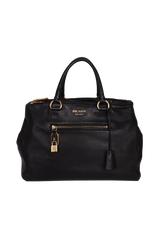 SOFT CALFSKIN FRONT ZIP SATCHEL