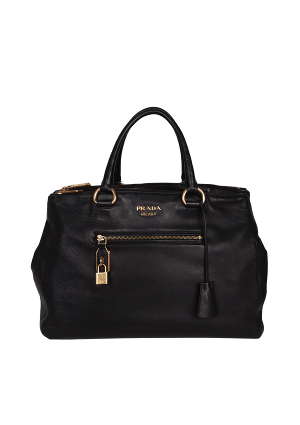 SOFT CALFSKIN FRONT ZIP SATCHEL