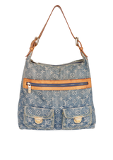 MONOGRAM DENIM BAGGY GM