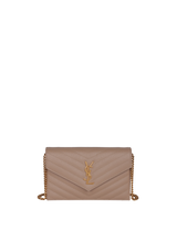 CASSANDRE ENVELOPE MATELASSÉ CHAIN WALLET