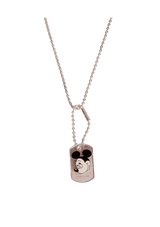 x DISNEY ENAMEL MICKEY TAG NECKLACE