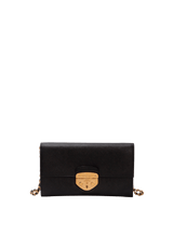 SAFFIANO LUX SOUND WALLET ON CHAIN