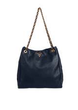 SOFT LEATHER CHAIN BAG