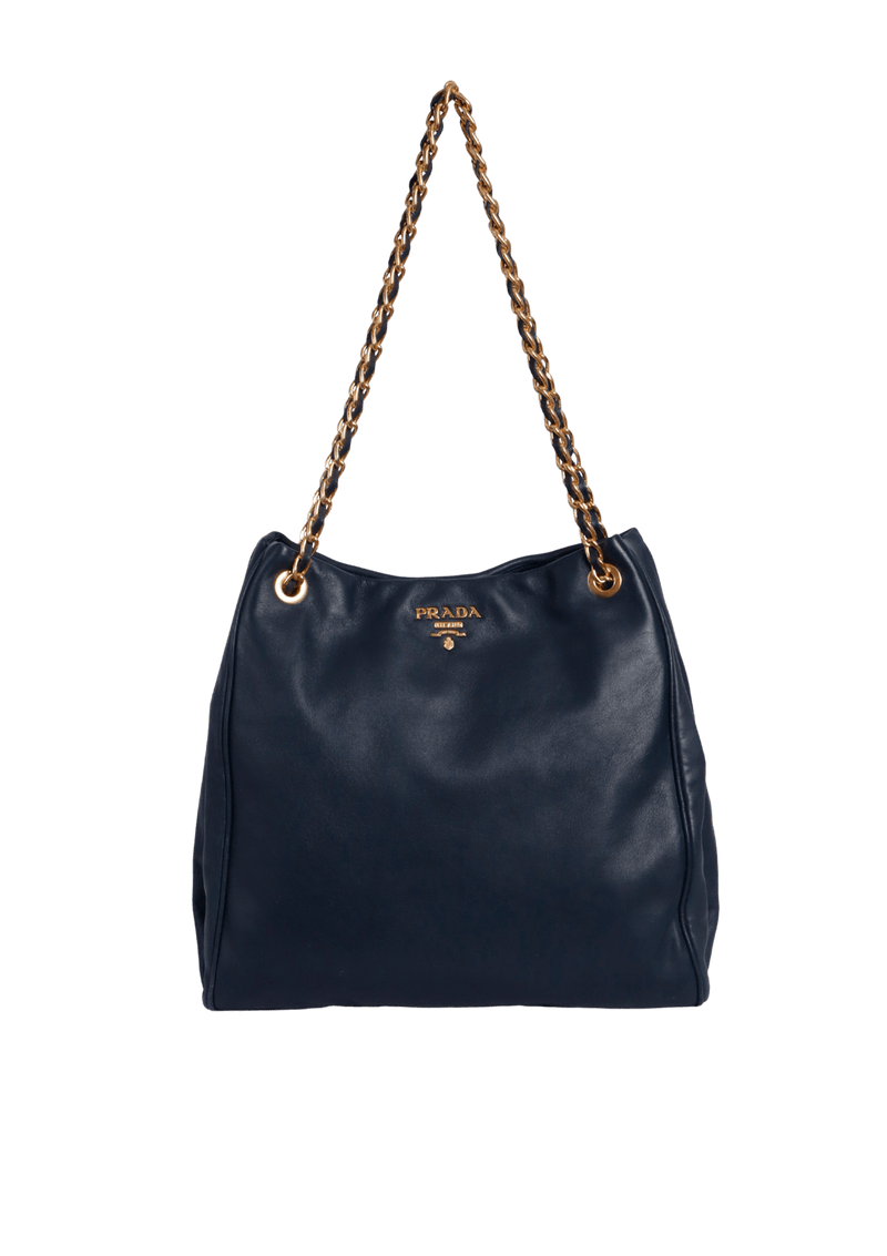 SOFT LEATHER CHAIN BAG