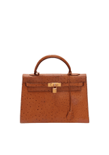VINTAGE OSTRICH KELLY SELLIER 32