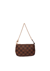 DAMIER ÉBÈNE MINI POCHETTE ACCESOIRES