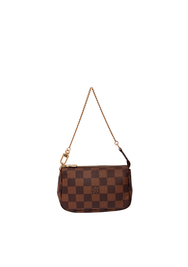 DAMIER ÉBÈNE MINI POCHETTE ACCESOIRES