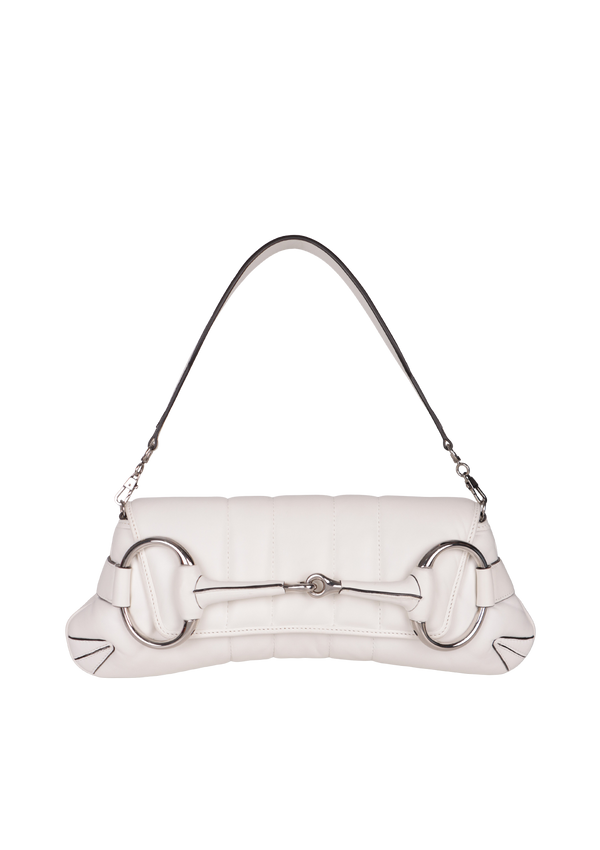 LEATHER MEDIUM HORSEBIT CHAIN BAG