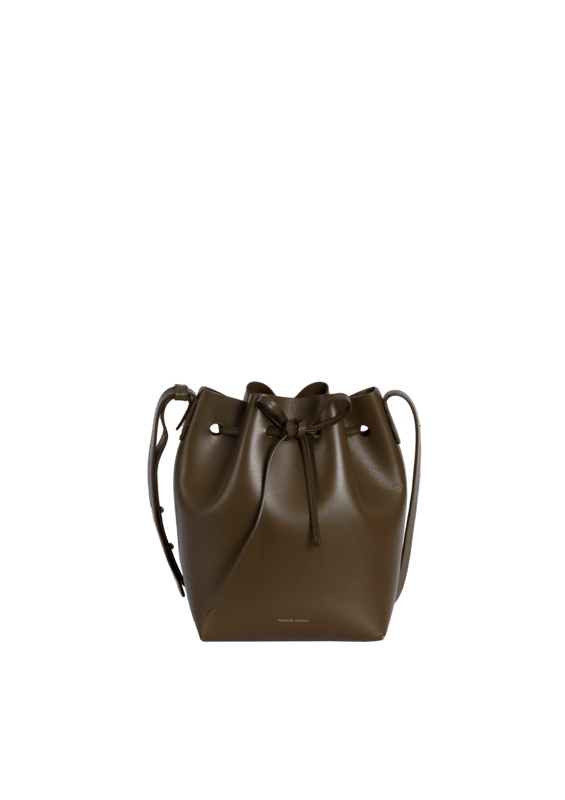 LEATHER BUCKET BAG