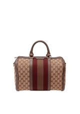 GG CANVAS WEB BOSTON BAG