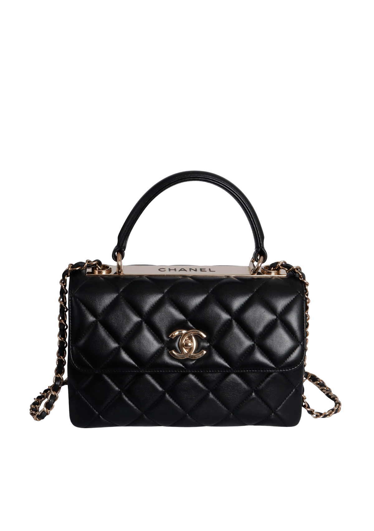 BOLSA CHANEL SMALL TRENDY CC FLAP BAG PRETO ORIGINAL – Gringa