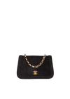 CC SUEDE FLAP BAG