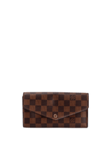 DAMIER ÉBÈNE SARAH WALLET