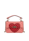 MEDIUM HEART ROCKSTUD SHOULDER BAG