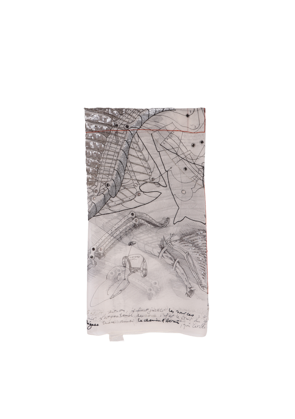 LE PEGASE D'HERMES SILK SHAWL 140