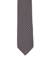 EQUESTRIAN PRINTED SILK TIE