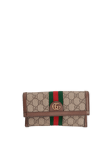 GG SUPREME OPHIDIA CONTINENTAL WALLET