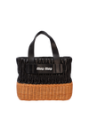 MATELASSÉ TRIMMED TOTE BAG