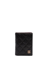 CC QUILTED WALLET LAMBSKIN