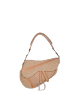 SHEARLING SADDLE BAG