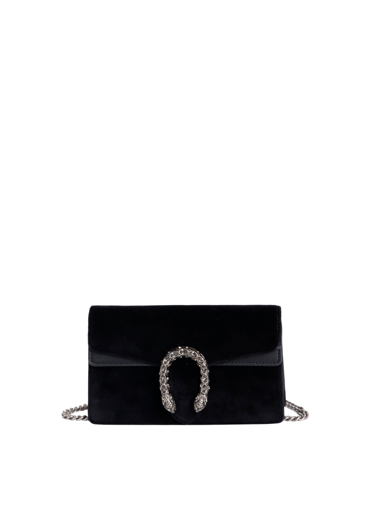 BOLSA GUCCI VELVET DIONYSUS SUPER MINI PRETO ORIGINAL – Gringa