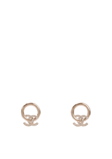 CC DROP HOOP EARRINGS