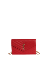 CASSANDRE ENVELOPE MATELASSÉ CHAIN WALLET