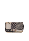 MEDIUM TWEED PATCHWORK FLAP BAG