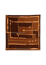 MONOGRAM CONFIDENTIAL SILK SCARF 90