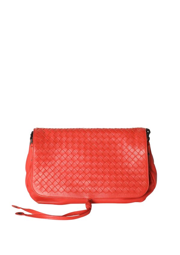 INTRECCIATO FLAP CROSSBODY BAG