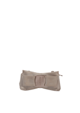 SATIN VARA BOW CLUTCH