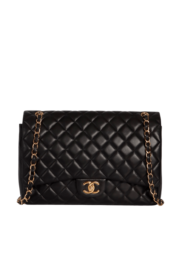 MAXI CLASSIC DOUBLE FLAP LAMBSKIN