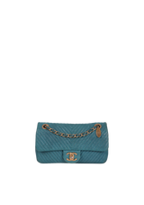 SMALL SURPIQUE CHEVRON FLAP BAG