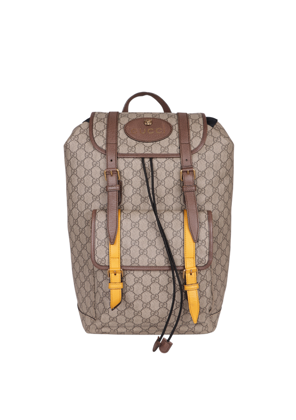 GG SUPREME NEO VINTAGE DOUBLE BUCKLE BACKPACK