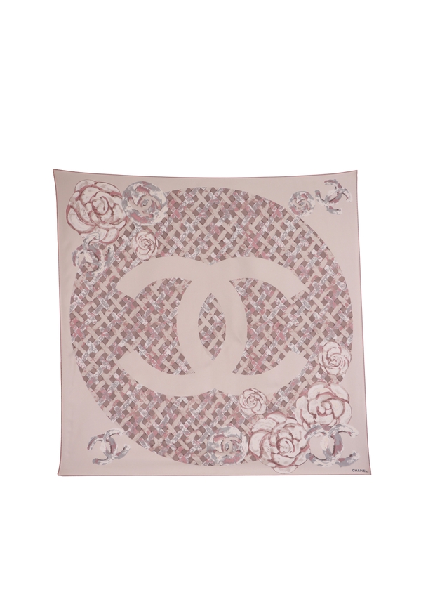 CAMELLIA CC SILK SCARF 90