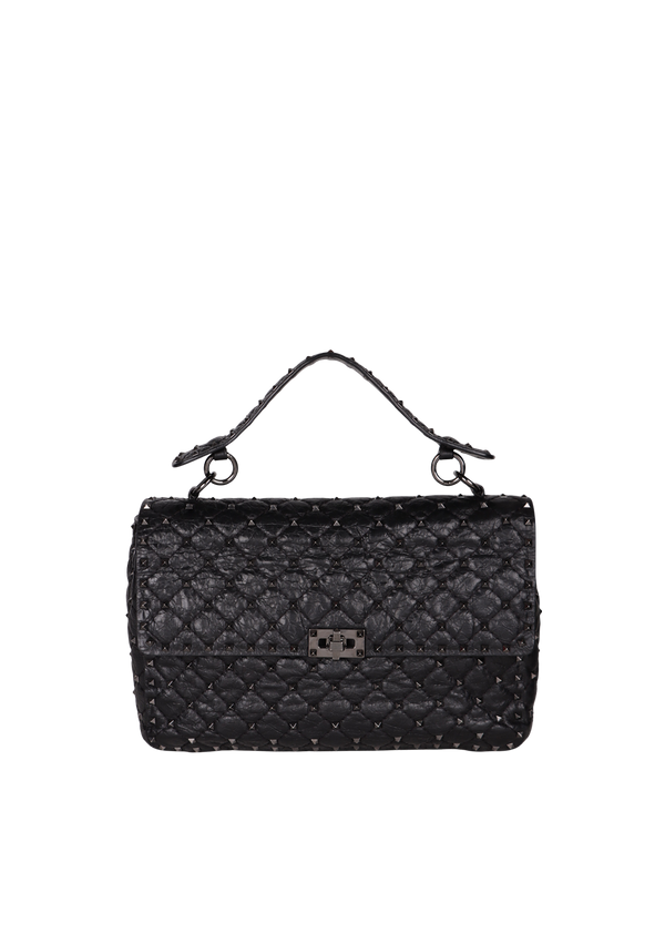 LARGE ROCKSTUD SPIKE FLAP BAG