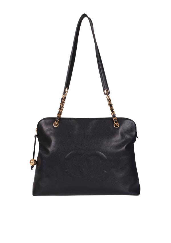 VINTAGE TIMELESS DOME TOTE CAVIAR