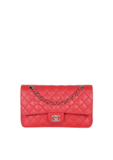 MEDIUM CLASSIC DOUBLE FLAP LAMBSKIN