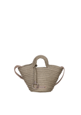 SMALL RAFFIA BASKET BAG
