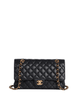 MEDIUM CLASSIC DOUBLE FLAP CAVIAR