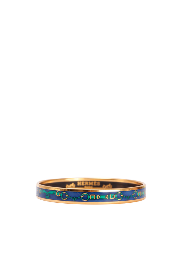 ENAMEL NARROW BANGLE BRACELET