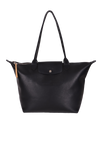 LEATHER LE PLIAGE M SHOPPING TOTE