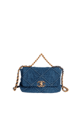 19 FLAP SMALL BAG DENIM