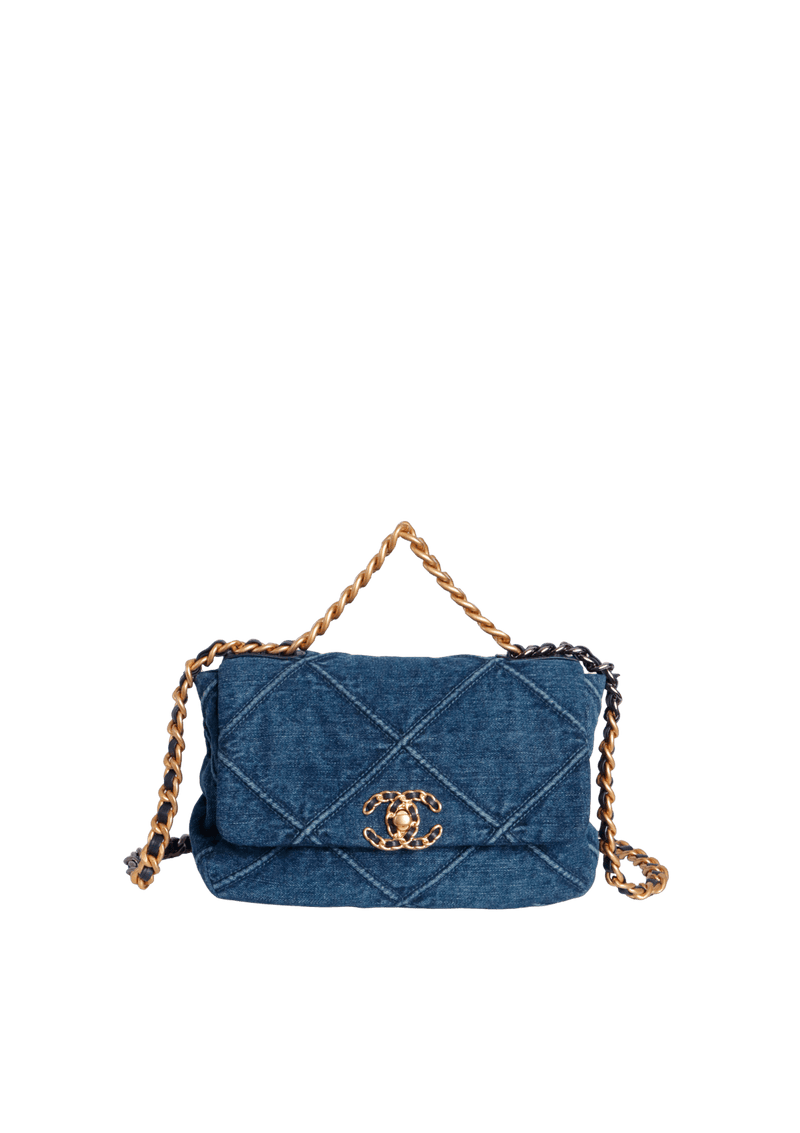 19 FLAP SMALL BAG DENIM