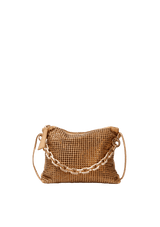 BOLSA KIRA EM CETIM COM CRISTAIS