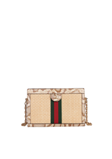 RAFFIA ELAPHE GG SMALL OPHIDIA CHAIN