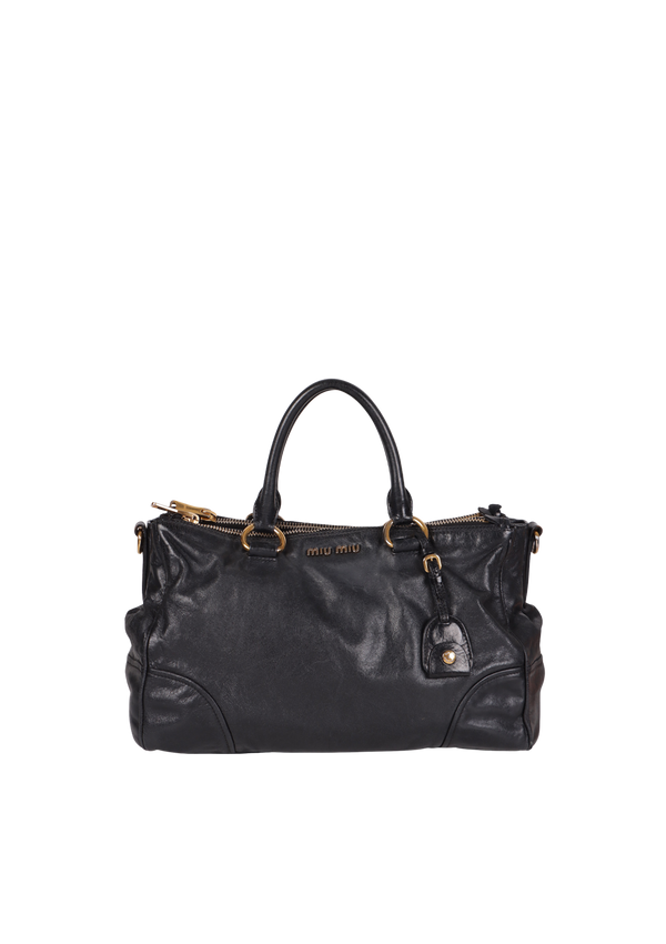 VITELLO DOUBLE ZIP TOTE BAG
